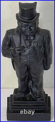 Sir Winston Churchill English Antique Iron Metal Doorstop Sculpture Old Uk Sir Winston Churchill English Antique Iron Metal Doorstop Sculpture Old Uk
