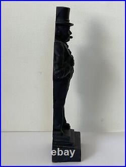 Sir Winston Churchill English Antique Iron Metal Doorstop Sculpture Old Uk Sir Winston Churchill English Antique Iron Metal Doorstop Sculpture Old Uk