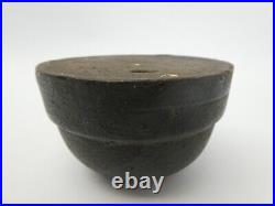 Solid Cast Iron Metal Doorstop Door Stop Paperweight Dome Shaped 4 x 4 x 2.5