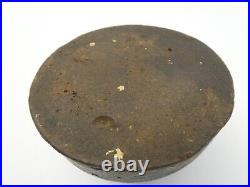 Solid Cast Iron Metal Doorstop Door Stop Paperweight Dome Shaped 4 x 4 x 2.5