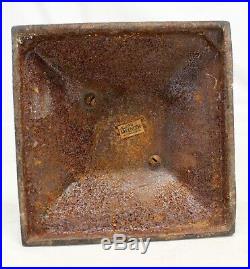 Spencer Foundry Cast Iron Begging BLOODHOUND Doorstop Ashtray Base SCREW TOP