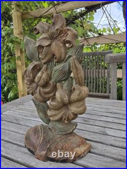 Tiger Lily Hubley Cast Iron Door Stop 1930s