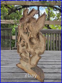 Tiger Lily Hubley Cast Iron Door Stop 1930s