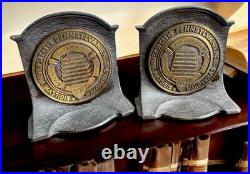 UNIVERSITY of PENNSYLVANIA Antique Cast Iron Doorstop Bookend Art Statue CS&C Co UNIVERSITY of PENNSYLVANIA Antique Cast Iron Doorstop Bookend Art Statue CS&C Co