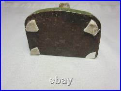 VINTAGE 1920's CAST IRON DOORSTOP MILK MAID w APRON JUDD # 1242 U. S. A