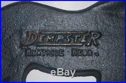 Vintage Dempster Beatrice, Nebr Cast Iron Horse Windmill Weight Door Stop