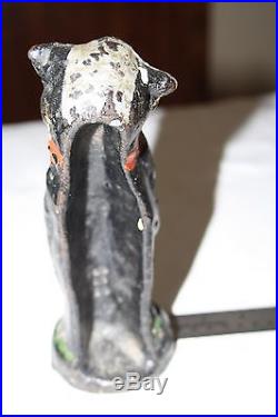 Vintage Hubley # 662 Cast Iron Crying Puppy Dog Door Toy Statue Weight Doorstop