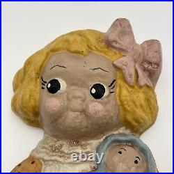 VINTAGE HUBLEY DOLLY DINGLE aka DOLLY DIMPLE CAST IRON DOORSTOP STATUE ANTIQUE