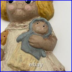 VINTAGE HUBLEY DOLLY DINGLE aka DOLLY DIMPLE CAST IRON DOORSTOP STATUE ANTIQUE