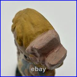 VINTAGE HUBLEY DOLLY DINGLE aka DOLLY DIMPLE CAST IRON DOORSTOP STATUE ANTIQUE