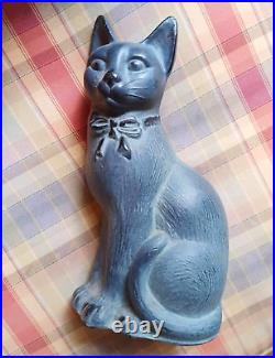 VIRGINIA METALCRAFTERS CAST IRON 11 BLACK CAT DOORSTOP Halloween Decor Figurine VIRGINIA METALCRAFTERS CAST IRON 11 BLACK CAT DOORSTOP Halloween Decor Figurine