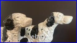 VTG (2) Hubley-Style Cast Iron Doorstops Dog Pointer Setter 14 Long, 8 Tall