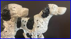 VTG (2) Hubley-Style Cast Iron Doorstops Dog Pointer Setter 14 Long, 8 Tall