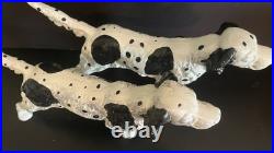 VTG (2) Hubley-Style Cast Iron Doorstops Dog Pointer Setter 14 Long, 8 Tall