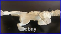 VTG (2) Hubley-Style Cast Iron Doorstops Dog Pointer Setter 14 Long, 8 Tall