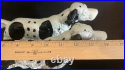 VTG (2) Hubley-Style Cast Iron Doorstops Dog Pointer Setter 14 Long, 8 Tall