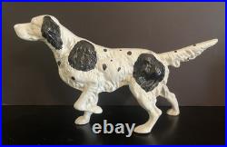 VTG (2) Hubley-Style Cast Iron Doorstops Dog Pointer Setter 14 Long, 8 Tall