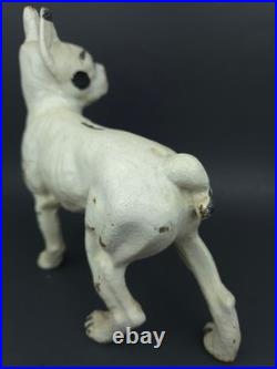 VTG Antique Boston Terrier Cast Iron Door Stopper 9.5 x 8.5