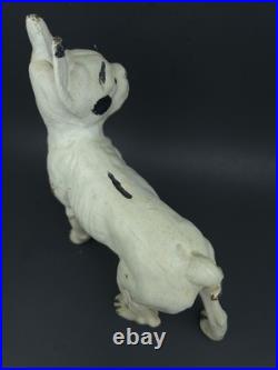 VTG Antique Boston Terrier Cast Iron Door Stopper 9.5 x 8.5