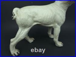 VTG Antique Boston Terrier Cast Iron Door Stopper 9.5 x 8.5
