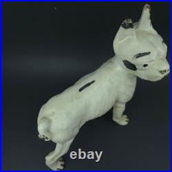 VTG Antique Boston Terrier Cast Iron Door Stopper 9.5 x 8.5