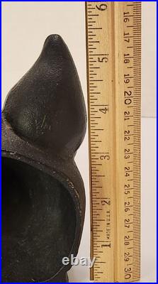 VTG Cast Iron Fox Head Doorstop Brass Riding Crop Whip Equestrian Hunt 15.5 VTG Cast Iron Fox Head Doorstop Brass Riding Crop Whip Equestrian Hunt 15.5