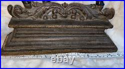 VTG Cast Iron Horse Bridle Doorstop Decor Mantle Pedestal No. 3