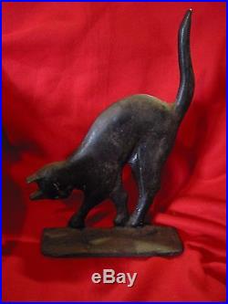 Very Rare Cast Iron Arched Back Cat Doorstop Eastern Spec MFG CO 73 Pre 1931