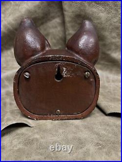 Victorian Cast Iron Polychrome Fox Doorstop