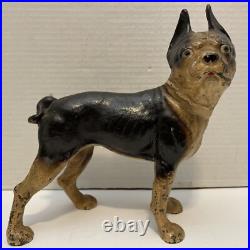 VintageCast Iron Hubley or Style Boston Terrier/Bulldog 10 Door Stop