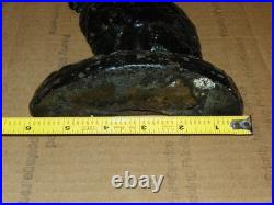 Vintage 1920's HUBLEY CAT Statue Cast Iron Doorstop Victorian Door Stop