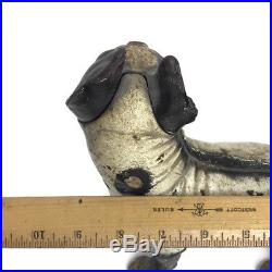 Vintage 1930s Hubley Boston Terrier Dog Cast Iron Doorstop Heavy Measures 10x10