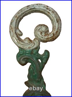 Vintage 1950s Large Heavy Angel Cherub Door Stop CAST IRON Door Holder 15inch Vintage 1950s Large Heavy Angel Cherub Door Stop CAST IRON Door Holder 15inch