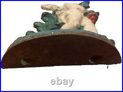 Vintage 1950s Large Heavy Angel Cherub Door Stop CAST IRON Door Holder 15inch Vintage 1950s Large Heavy Angel Cherub Door Stop CAST IRON Door Holder 15inch