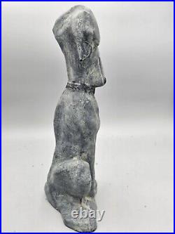 Vintage 1986 Virginia Metalcrafters Cast Iron Hound Dog Door Stop 12