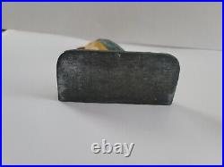 Vintage Albany Foundry Cast Iron Heron Colorful Door Stop
