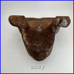 Vintage / Antique 1920's Unrestored SOLID CAST IRON Frog Door Stop Made In USA