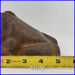 Vintage / Antique 1920's Unrestored SOLID CAST IRON Frog Door Stop Made In USA