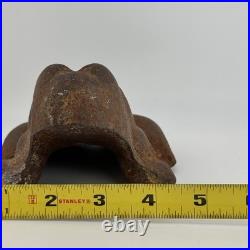 Vintage / Antique 1920's Unrestored SOLID CAST IRON Frog Door Stop Made In USA