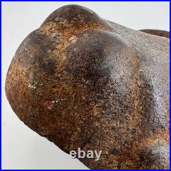 Vintage / Antique 1920's Unrestored SOLID CAST IRON Frog Door Stop Made In USA