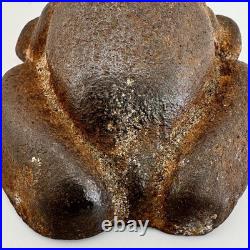 Vintage / Antique 1920's Unrestored SOLID CAST IRON Frog Door Stop Made In USA