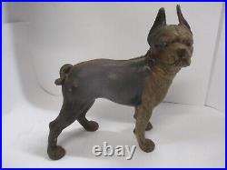 Vintage Antique Cast Iron Boston Terrier Bull Dog Door Stop 9.5 Hubley Vintage Antique Cast Iron Boston Terrier Bull Dog Door Stop 9.5 Hubley
