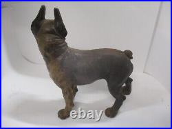 Vintage Antique Cast Iron Boston Terrier Bull Dog Door Stop 9.5 Hubley Vintage Antique Cast Iron Boston Terrier Bull Dog Door Stop 9.5 Hubley