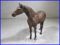 Vintage Antique Cast Iron Hubley Horse Door Stop Statue Figure USA