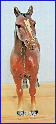 Vintage / Antique Hubley Percheron Cast Iron Horse Door Stop Toy