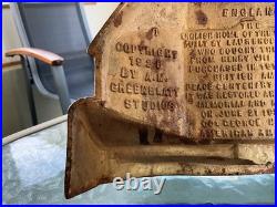 Vintage Antique Iron Doorstop Door Stop GREENBLATT 1925 Sulgrave Manor