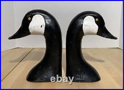 Vintage CAST IRON GOOSE HEADS DOORSTOPS BOOKENDS LARGE SIZE CAPTAIN HARRY JOBES Vintage CAST IRON GOOSE HEADS DOORSTOPS BOOKENDS LARGE SIZE CAPTAIN HARRY JOBES