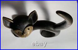 Vintage Cast IRON LARGE Cat marked ROSSF Austria 3 1/2 lbs