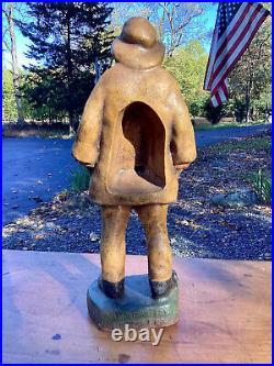 Vintage Cast IronWATSONTOWN FOUNDRYE. C. Prior & Co. Old Salt Fisherman Doorstop