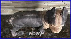 Vintage Cast Iron Boston Bull Terrier Door Stop